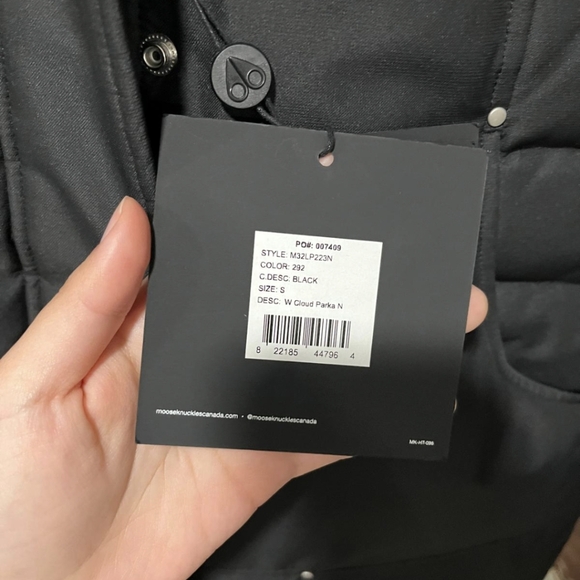 NWT MOOSE KNUCKLES COAT S - Picture 6 of 12